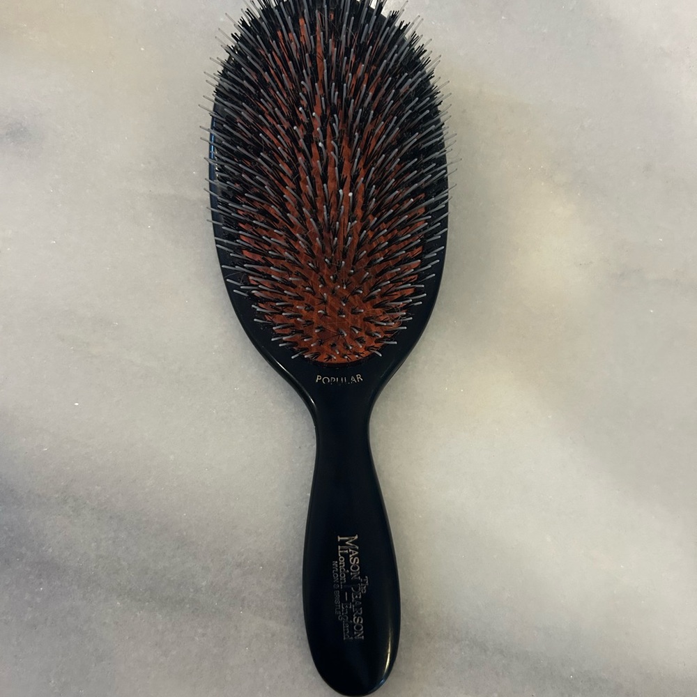 Mason Pearson Popular Premium Black and Brown Hair Brush